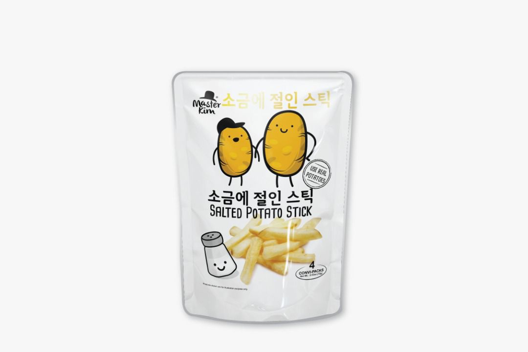 MASTER KIM – 鹽味薯條 ((原箱裝 24袋(每袋4小包))  (最佳食用日期 : 11/02/2024)