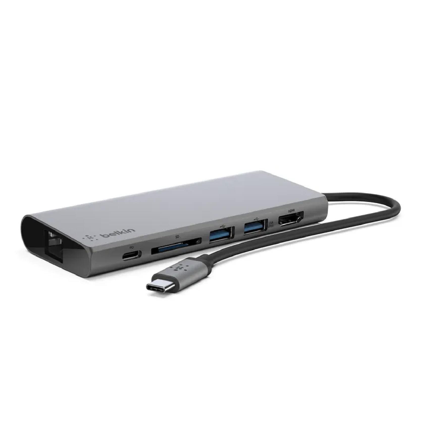 Belkin USB-C® 便攜式多媒體集線器 (F4U092btSGY) 原裝行貨