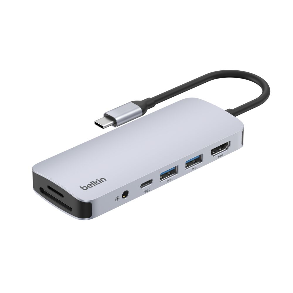 Belkin CONNECT USB-C® 7 合 1 多媒體集線器 (AVC009fqSGY-V2) 原裝行貨